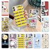 Case for Samsung A04 A14 A23 A34 A54 M23 M33 M52 M53 Realme 10 9 C30S C35 C55 VIVO Y02S Y21 Y51 X80 Pro Transparent Cover NI38 Funny Snoopy