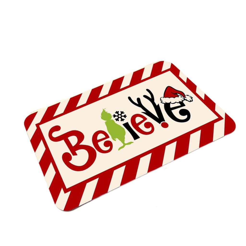 Веселый Рождественский коврик для ванной, коврик для ванной комнаты для детей, нескользящий, впитывающий, моющийся, прикроватный коврик, декор для спальни, коврик для входной двери в комнату