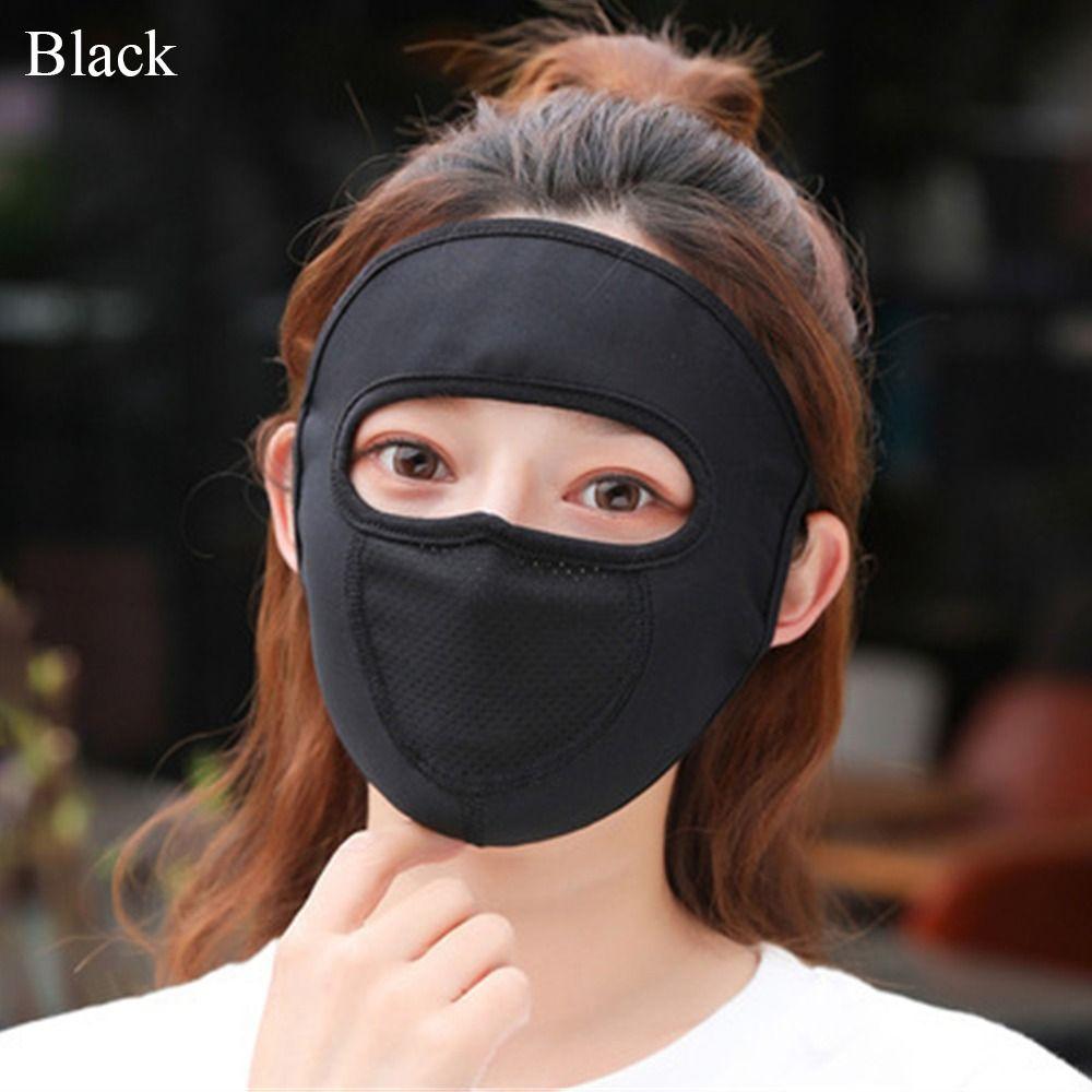 Ice Silk UV Protection Mask Breathable Forehead Protector Fashion Sun Protection Mask  Summer