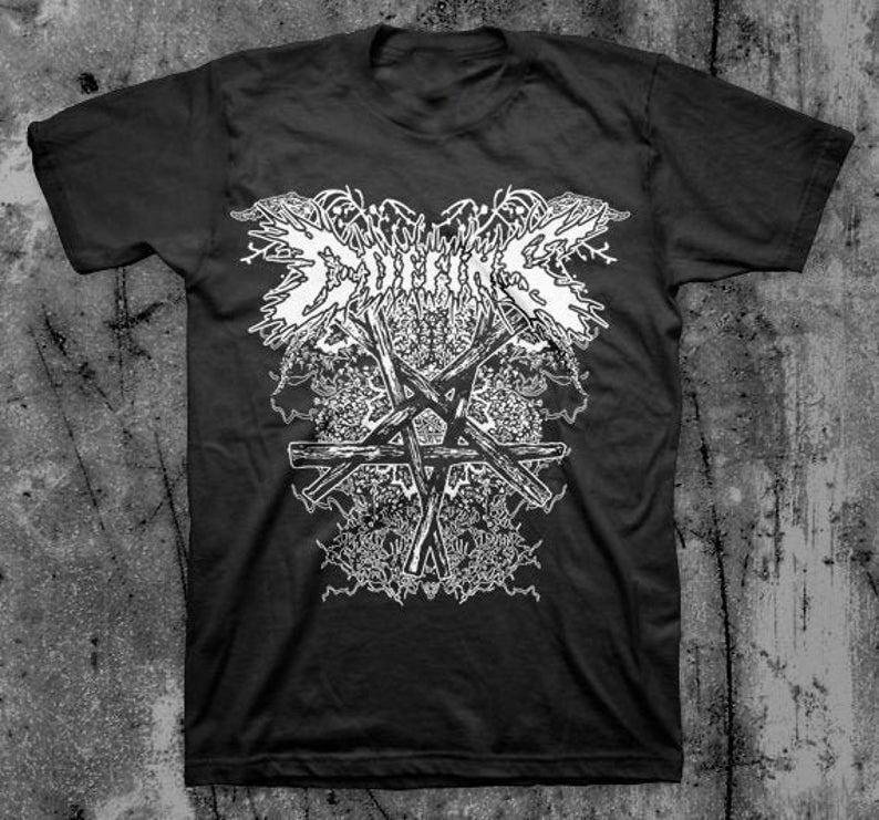 Collection COFFINS Band Album Short Sleeve Cotton Black All Size T Shirt EN201