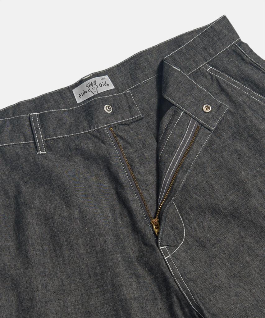 FIDO DIDO [Japan Fabric] Fd Indigo Denim Bermuda Pants Indigo