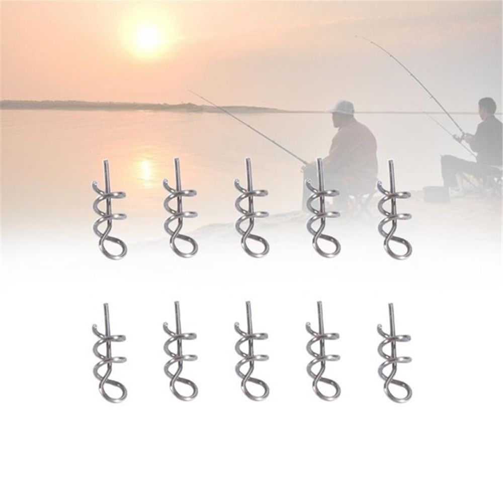 Fishing Tools For Soft Lure Pins Fixed Needle Soft Bait Centering Spring Twist Fishing Hook