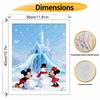 Disney Snow Castle Mickey Minnie Oil Paint Digital Painting Art Kit FillIn Painting Home Decor