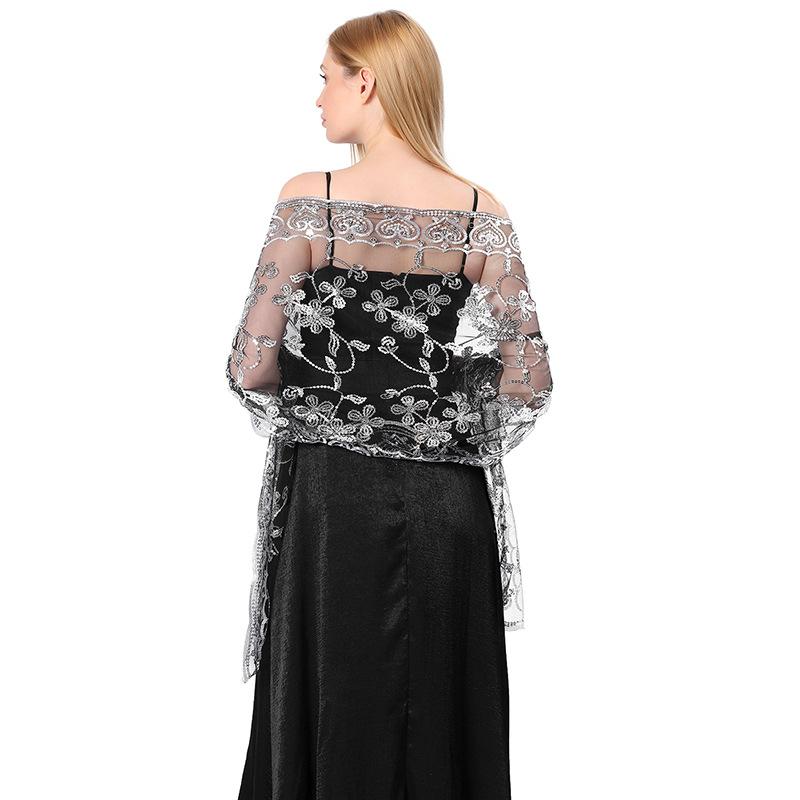 New Sequin Shawl Elegant Shawl Shopping, Travel Scarf