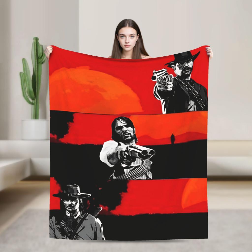 Arthur Morgan  Super Soft Blanket  Aesthetic Home Decor Flannel Bedspread Sofa Bed Cover