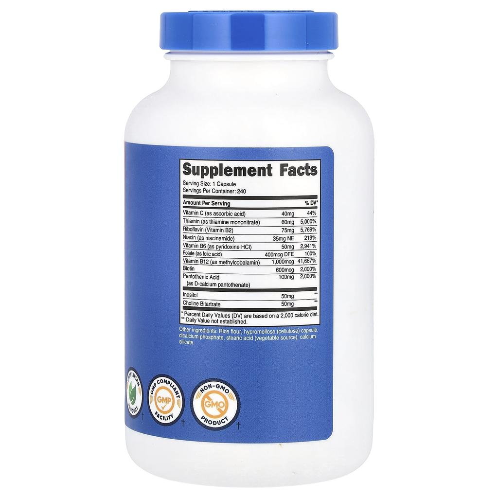 Vitamin B Complex, 462Mg, 240 Capsules