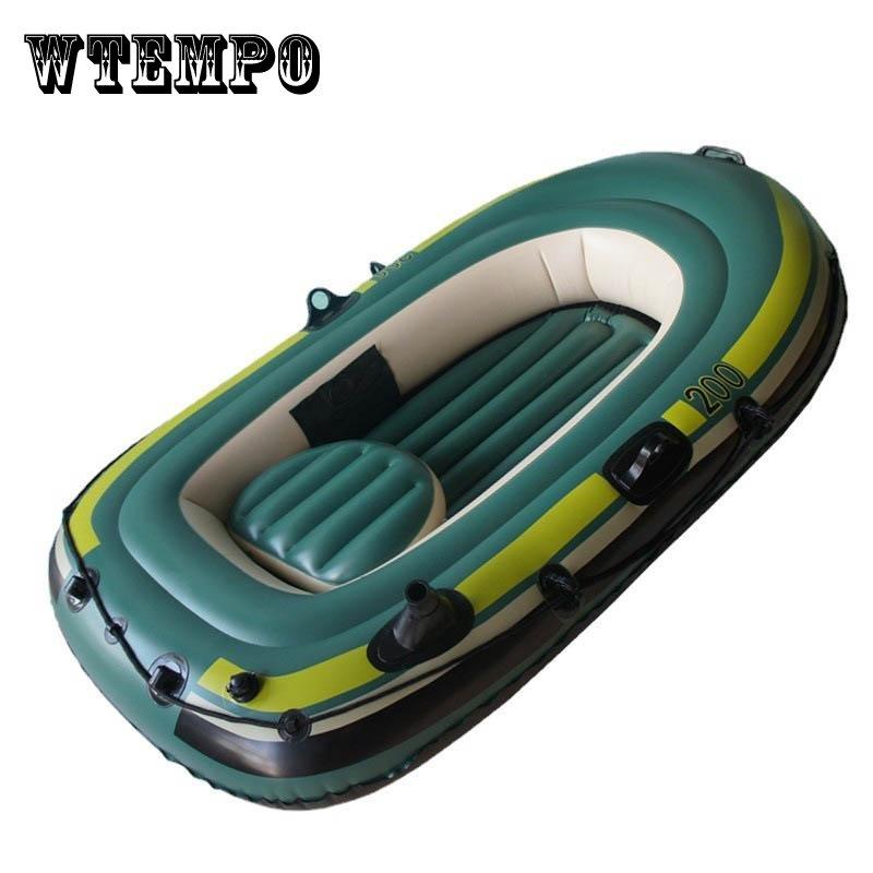 Двойная надувная лодка Надувная лодка из ПВХ Резиновая лодка Утолщенная рыбацкая лодка Каяк