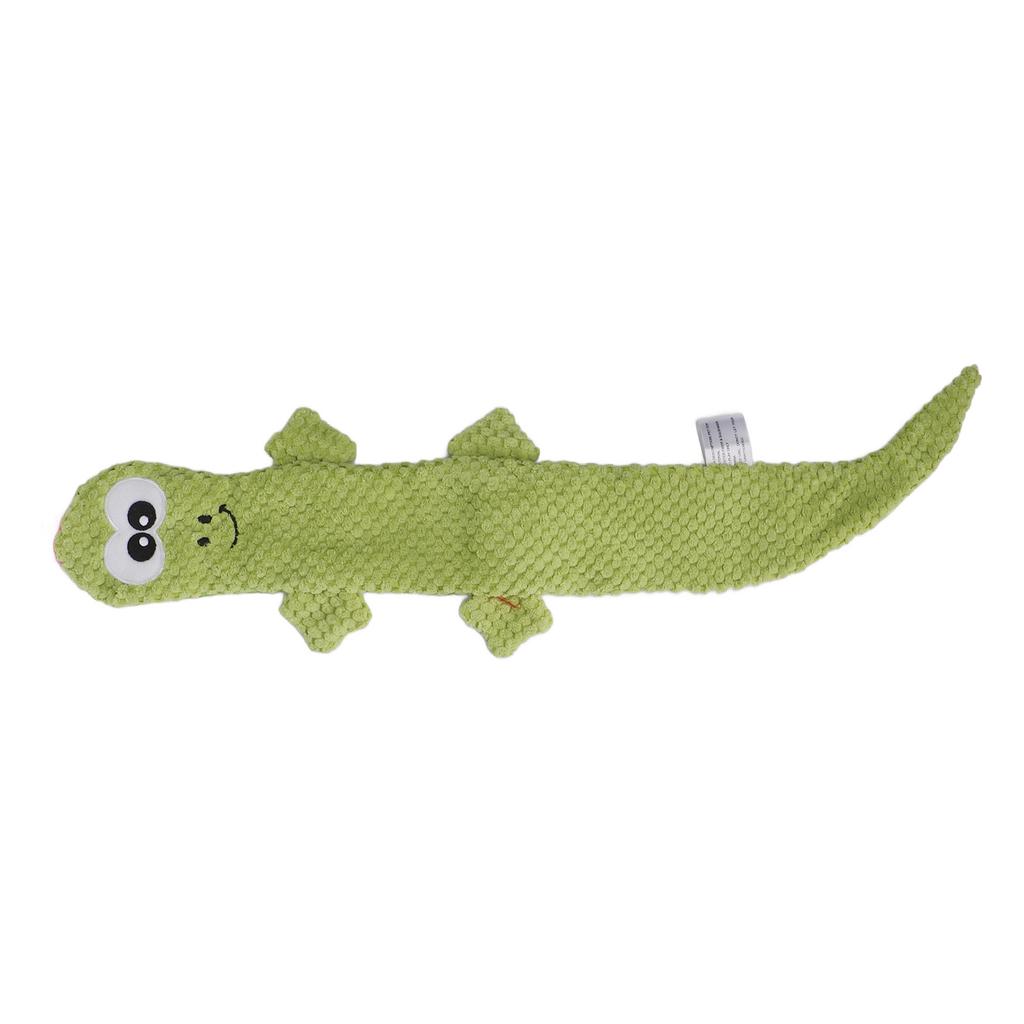 Squeaky Lizard Dog Toy Teeth Grinding Training Plush Dog Chew Toys for Pet Supplies Green