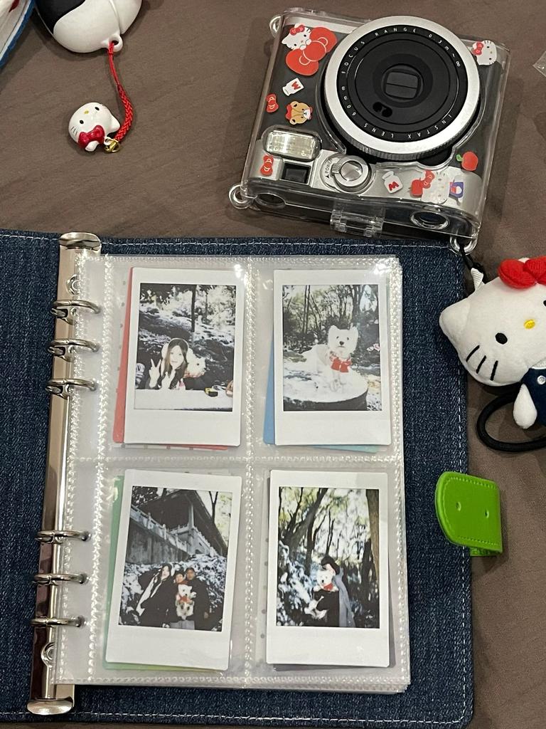 Милый Щенок A5 Папка Джинсы Kpop Фотокарточка Коллекционная Книга 4 ячейки 3 дюйма Держатель для Фото Альбом для Фото Идолов Блокнот на кольцах