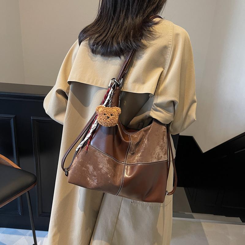 Retro Simple Large-capacity Tote Bag Women's 2025 New Fashion Casual Backpack Premium Shoulder Bag