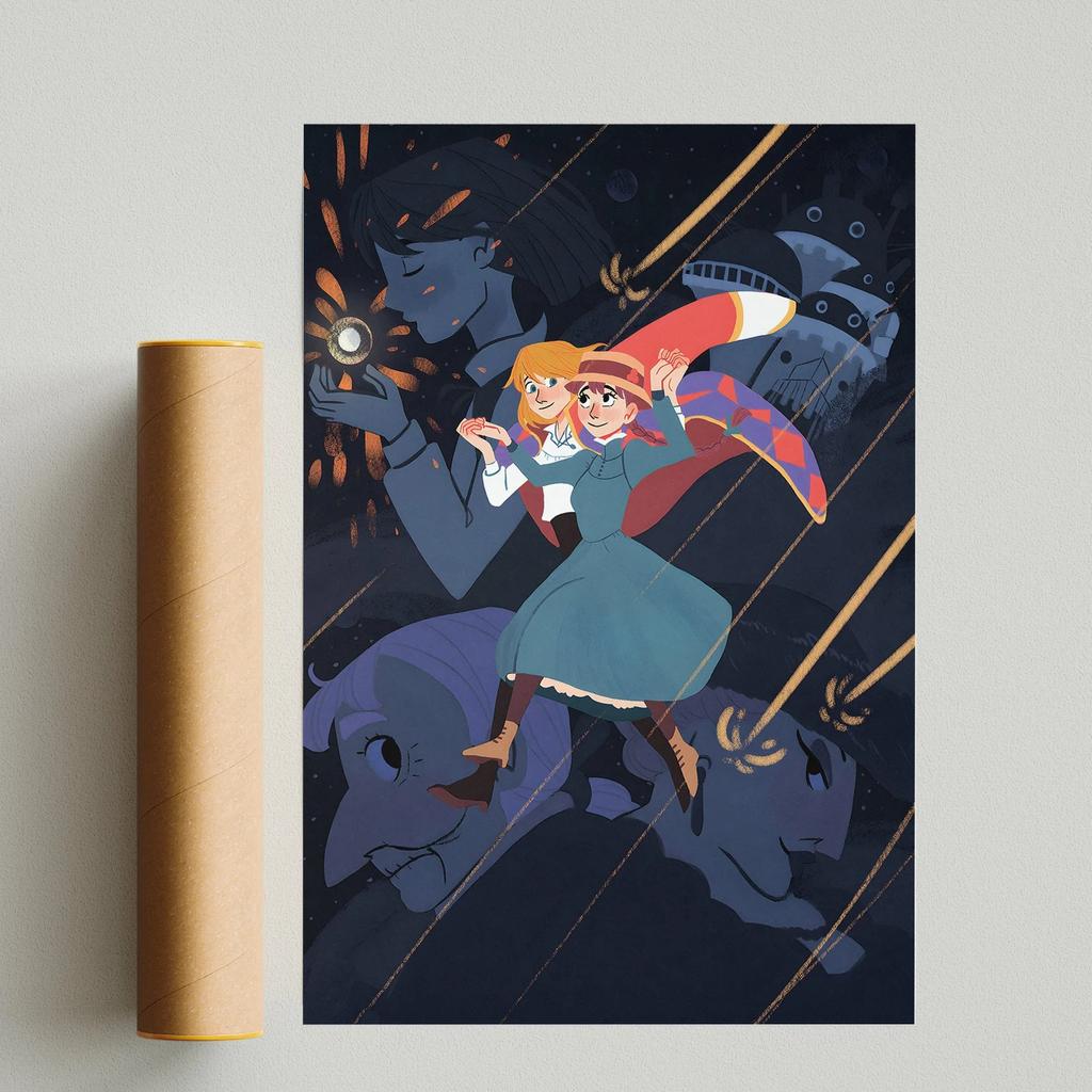 Поп-аниме-фигурка Хаяо Миядзаки/Patlabor/Тоторо, постер в стиле манга, эстетическое настенное искусство, домашний декор для детей в стиле каваи, винтажный принт на холсте