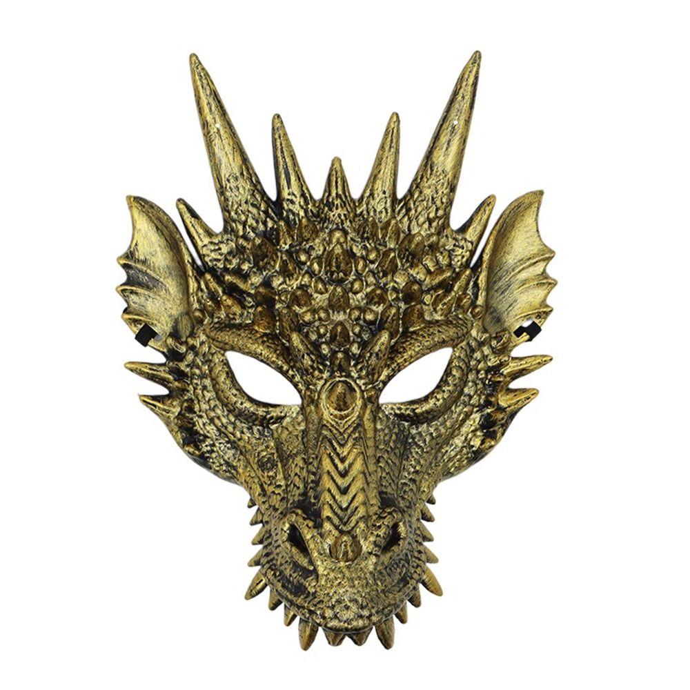 Праздничные аксессуары для вечеринок Новогоднее украшение Маска дракона Аниме-маска Маскарад Косплей Реквизит