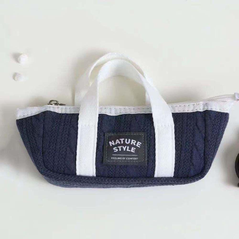 Desktop Storage Korean Style Pencil Case Handheld Pencil Pouch Handheld Stationery Bag Boys Girls