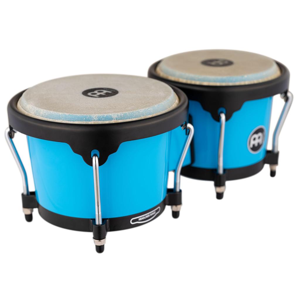 MEINL Percussion Bongo Journey Series Buffalo Head Glacier Blue HB50GB []