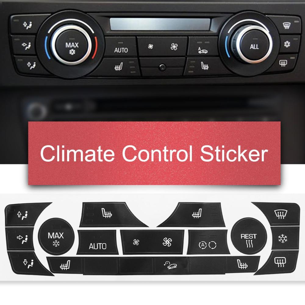 Decal Auto Car Button Sticker AC Climate Control Replacement Repair Kit