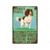 Pet Dog Vintage Poster Bulldog Metal Tin Signs Pub Bar Cafe Home Decoration Pug Labrador Shih Tzu Cockapoo Wall Art Plate N356