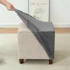 Elastic Square Ottoman Cover Stretch Velvet Footstool Covers Living Room Bedroom Footrest Stool Covers Furniture Protector