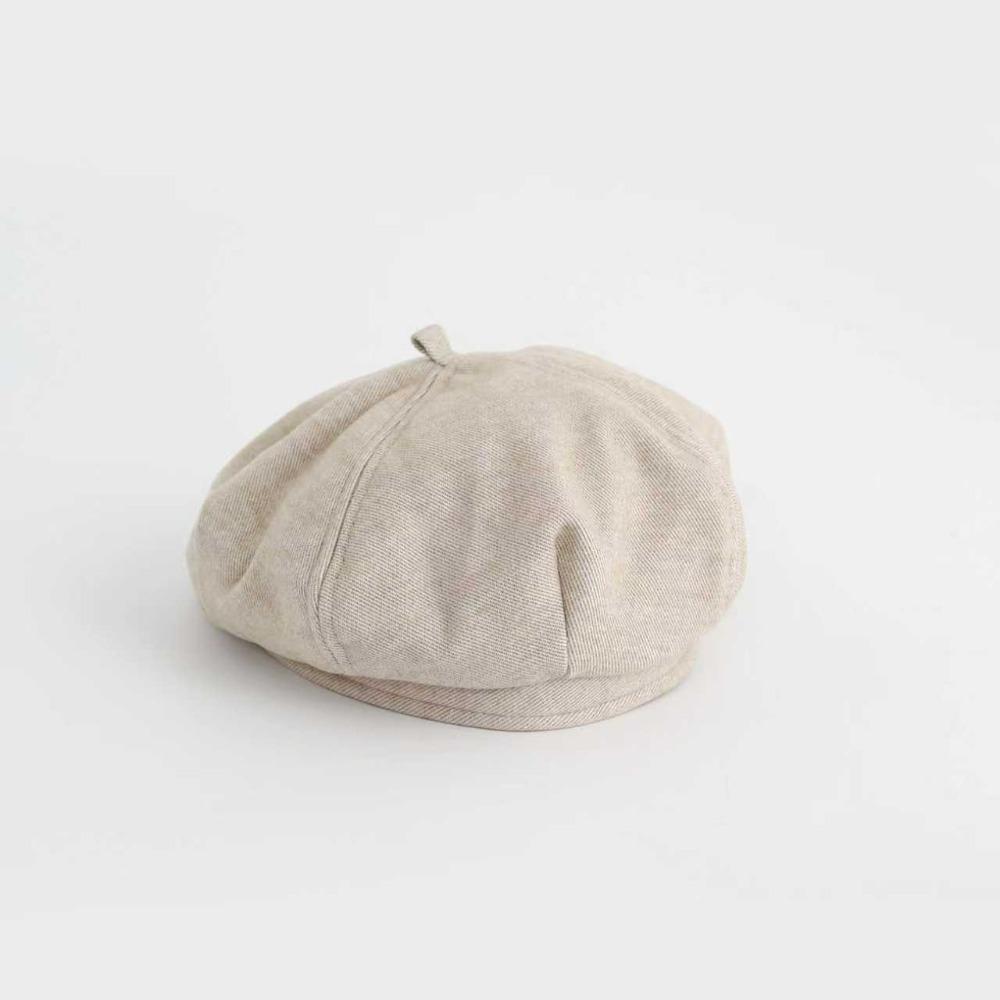 Ear Protection Octagonal Cap Soft Pumpkin Hat Cute Artist Painter Cap Infant Girls