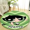 Personalized The Powerpuff Girls Round Chair Office Rug - Perfect for Mat, Office Chair & More - Ideal Gift for Birthdays and Holidays