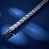 White Square Zircon Mystic Cubic Zirconia Women Tennis Bracelets Bangles