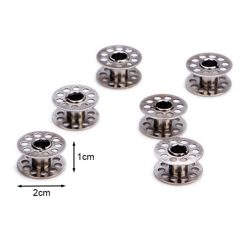 5 шт. металлические шпульки и 1 шт. шпульный чехол шпульный держатель для домашней швейной машины DIY рукоделие швейные аксессуары LXY
