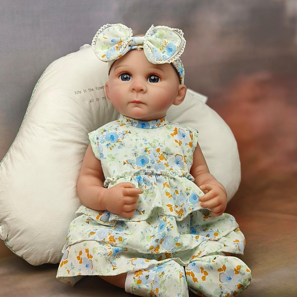 18-дюймовая кукла-реборн Bettie Simulation Baby Girl, все тело, силиконовая моющаяся кукла-реборн, мягкая кукла-реборн принцессы Bebe, детская игрушка-компаньон перед сном