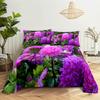 Постельное белье размера «queen» с цветочным принтом для детской комнаты, комплект постельного белья с цветами, простыни и наволочки, постельное белье, простыня, комплект простыней
