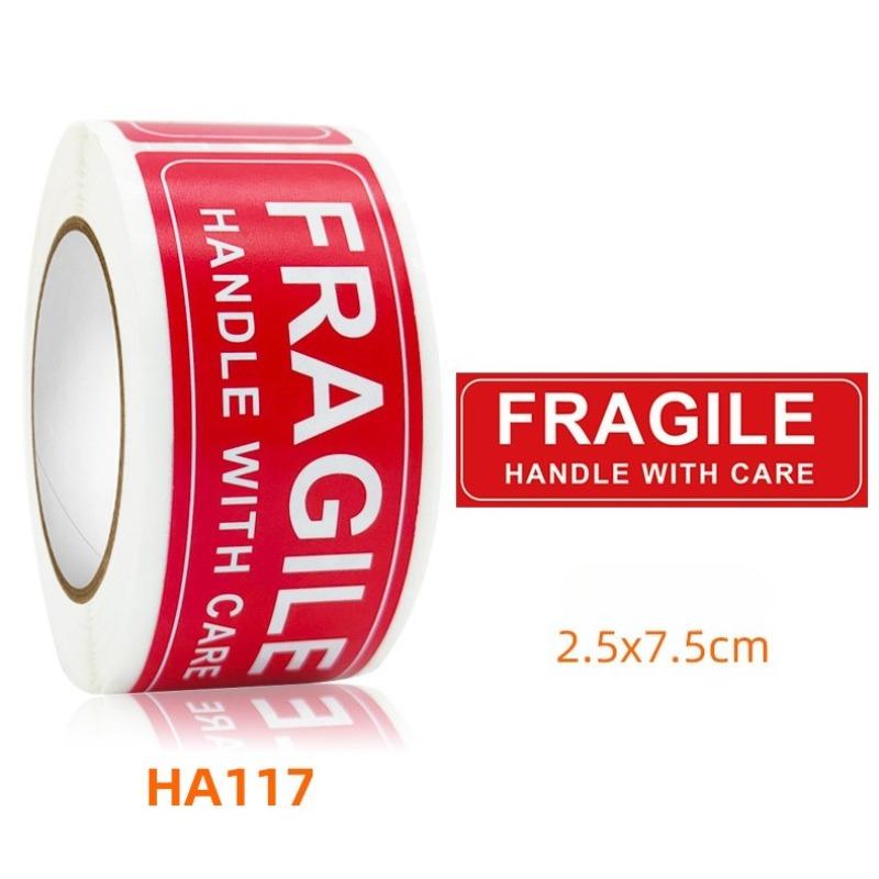 FRAGILE Sticker  Handle with Care  Do Not Press or Drop  Warning Label Self-adhesive Label  Roll Sticker