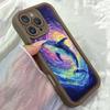 JT527 Синий кит поднимается для iPhone 17 16 15 14 13 12 Pro Max Samsung S26 S25 Ultra A17 A07 A56 A16 A15 A06 A35 Xiaomi 15T Redmi 15c 14C Мягкий чехол
