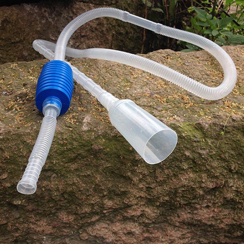 1.6m Pipe Aquarium Siphon Fish Tank Syphon Vacuum Cleaner Pump Semi-automatic Water Change Filter Pump Gravel Cleaner