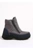 Men's Fashion Flat Heeled Boots Bootie Gray Waterproof Outdoor Boots Monoco New Shoes