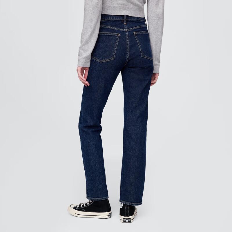 Джинсы женские Gap 728815 прямые средней посадки из стираного денима