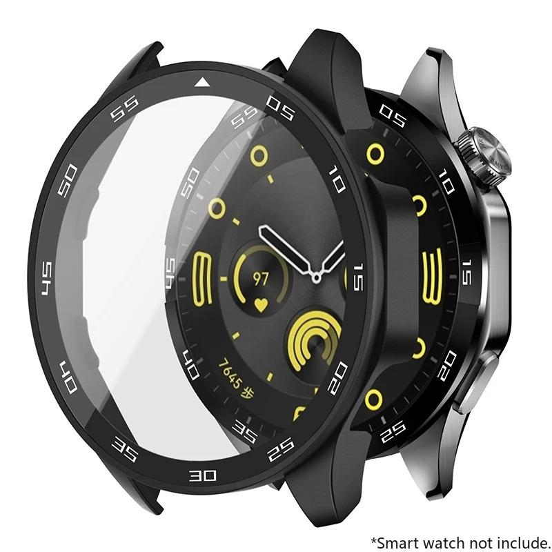 Закаленное Стекло+Чехол Для Huawei Watch GT4 46мм 41мм Полное Покрытие Бампер Защитная Пленка На Экран Чехол Для Huawei Watch GT4 Аксессуары