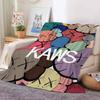 Мультяшное милое одеяло K-KaWs для дивана, офиса, кровати, самолета, путешествий, сна, чтения, отдыха, кемпинга. Мягкое и теплое