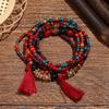 Bohemian Multilayer Turquoise Beaded Bracelet - European & American Travel Jewelry