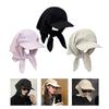 Sunproof Simple Baseball Cap Adjustable Sunscreen Hat with Headscarf Casual Hiphop Cycling Hat for Boy Girls Unisex
