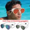 Панорамные плавательные очки, герметичные, с защитой от запотевания, регулируемые, ретро-очки для плавания в бассейне, дайвинга, на море