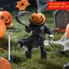 Halloween Garden Stake 2D Flat Pumpkin Man Decoration Outdoor Skeleton Decorative Stake for Lawn Yard Patio Decor