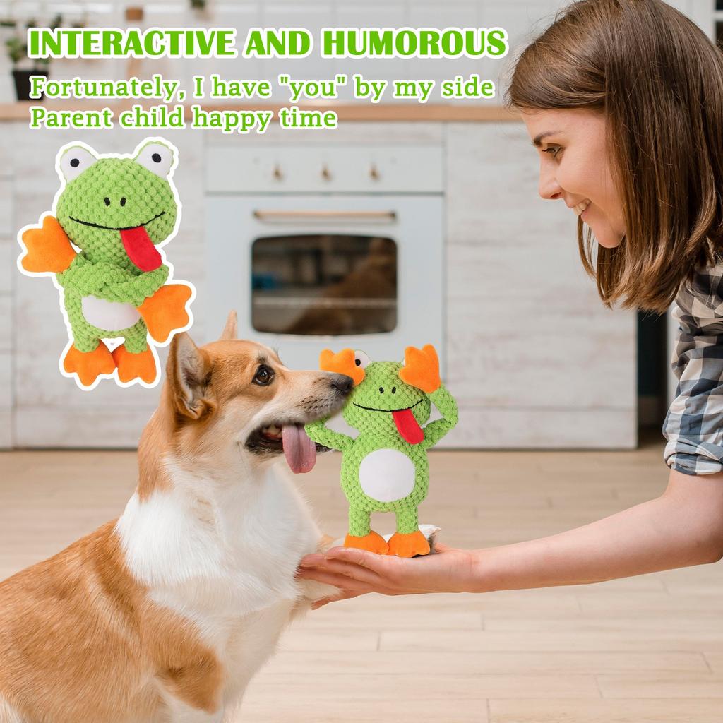 Teeth Grinding, Biting And Boring, Pull-out Interactive Plush Pet Toy, Sound-making Dog Toy