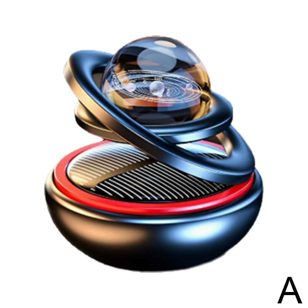 Автомобильные ароматерапевтические украшения на солнечных батареях, подвесные хрустальные шары с вращающимся механизмом для ароматерапии, креативные украшения.