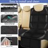 Car Seat Protector 600D Child Safety Seat Protective Mat Leather Seat Anti-Slip and Anti-Friction