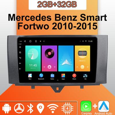 Android Carplay автомобильное радио для Mercedes Benz Smart Fortwo 2010-2015 мультимедийный проигрыватель головное устройство стерео GPS навигация BT WIFI 2+32 ГБ