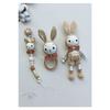 Amigurumi Rabbit Toy - Teether And Pacifier Chain/strap