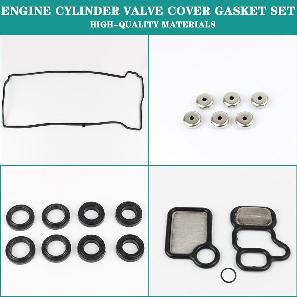 Gasket Set Compatible with 2002-2012 Accord CR-V Civic Element CSX RDX RSX TSX R