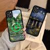 Масляная живопись Ван Гога Чехол для IPhone 17 16 15 Pro Max 14 Plus 13 12 11 Для Magesafe Магнитная Беспроводная Зарядка Обложка