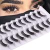 Soft Fake Eyelashes Natural Short Lashes False Eyelashes Cat Eye Look Manga Lashes