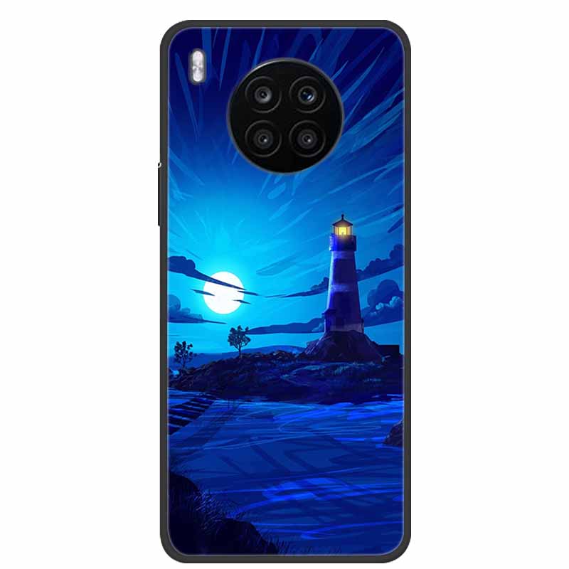 For Honor 50 Lite Case Shockproof Soft silicone TPU Back Cover For Huawei Honor 50 Lite Phone Cases Honor50 Lite Cute Cartoon