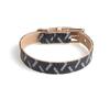 S-XXL PU Leather Striped Pet Collar and Leash Set Soft Comfortable Dog Cat Adjustable Personalized