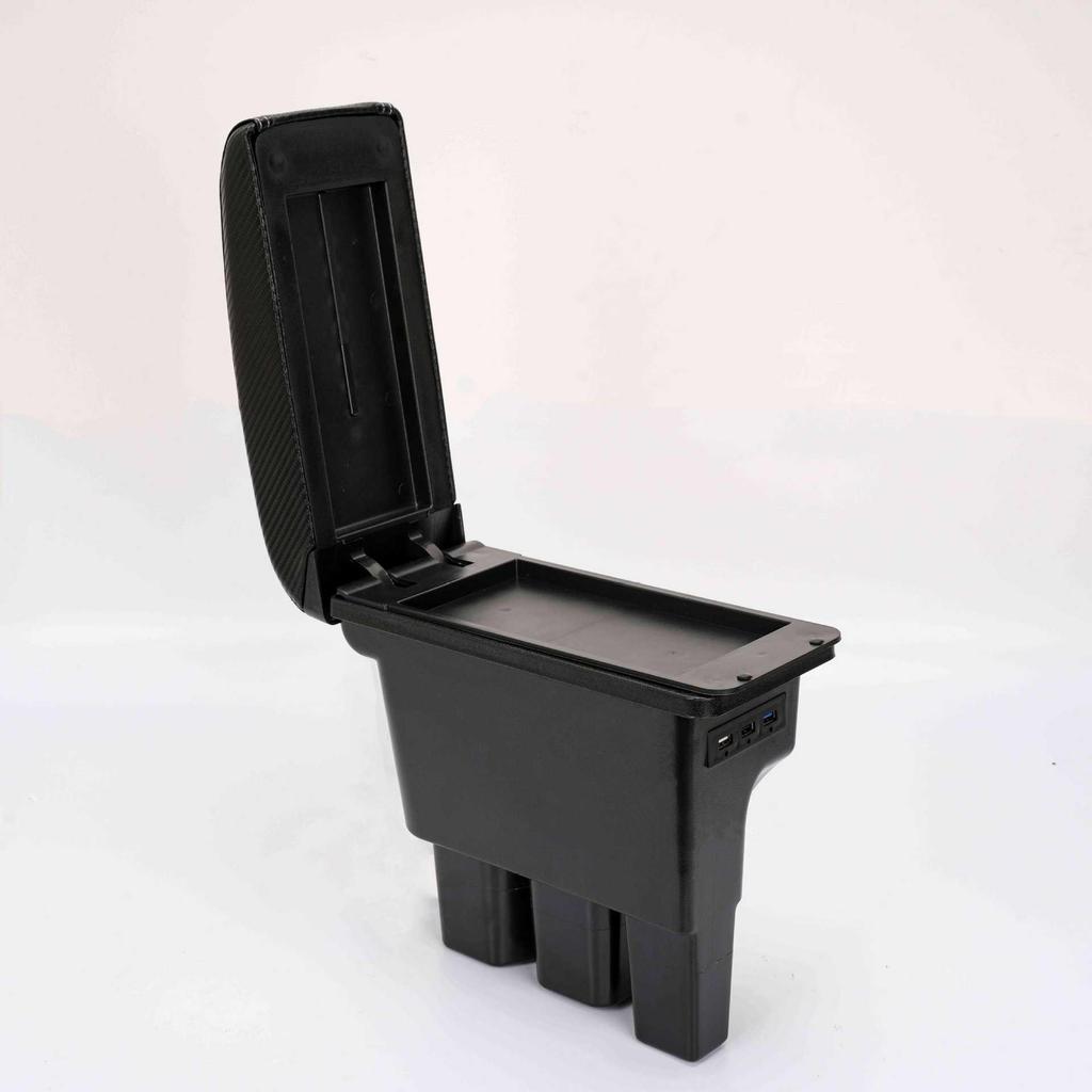 Кожаный подлокотник с рисунком из углеродного волокна для Suzuki Jimny JB64/JB74