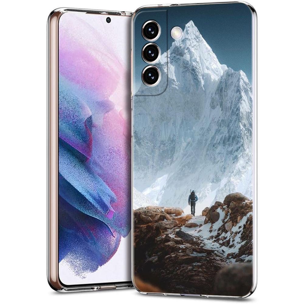 Гора Эверест первый в мире Чехол для телефона Для Samsung Galaxy S24 Ultra S23 FE S22 S20 S21 5G S10 S9 Plus S10E S8 Мягкий прозрачный чехол